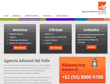 Tablet Screenshot of aadelvalle.com.mx